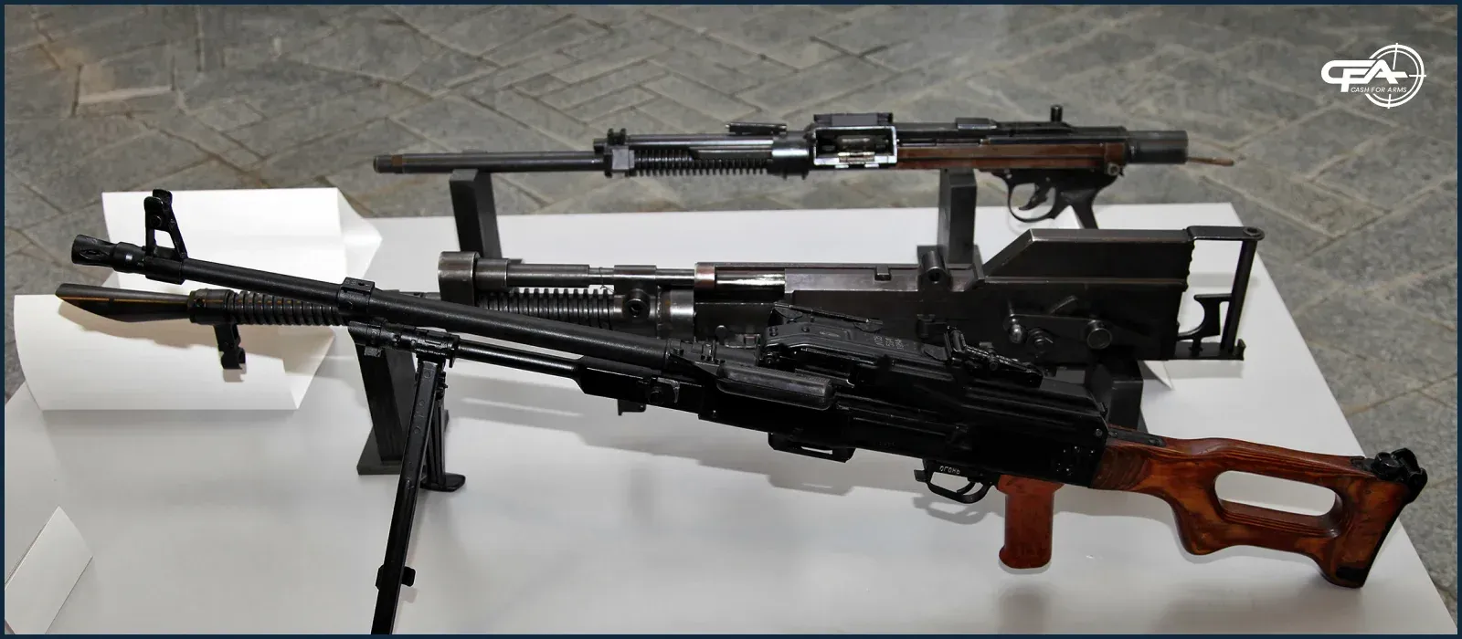 machine guns