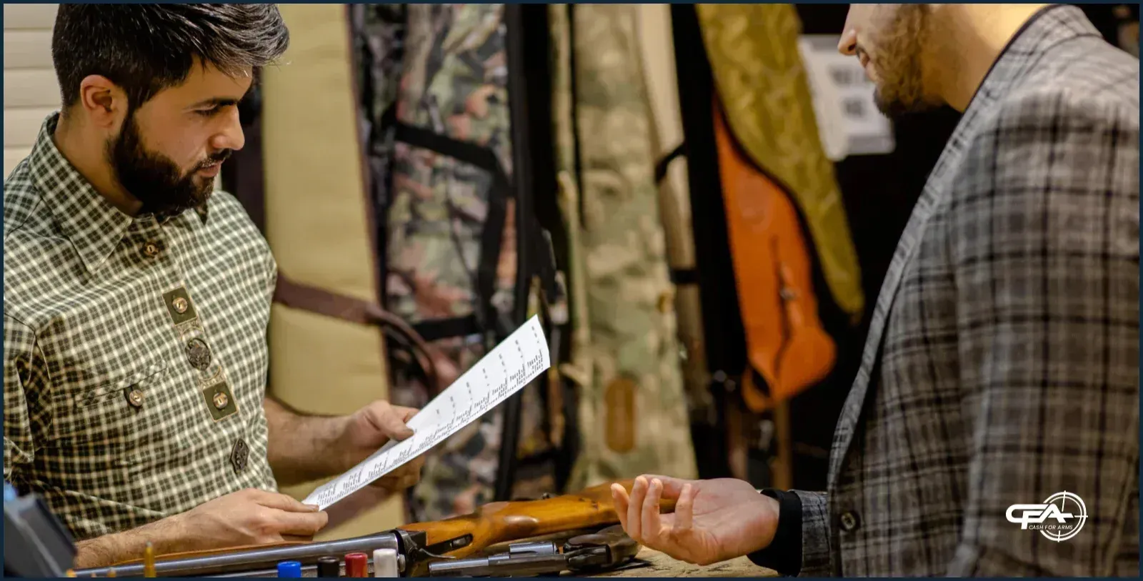checking firearm paperwork