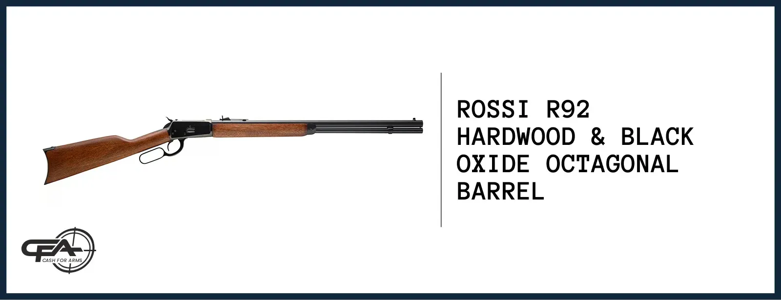 Rossi R92 hardwood black octagonal worth
