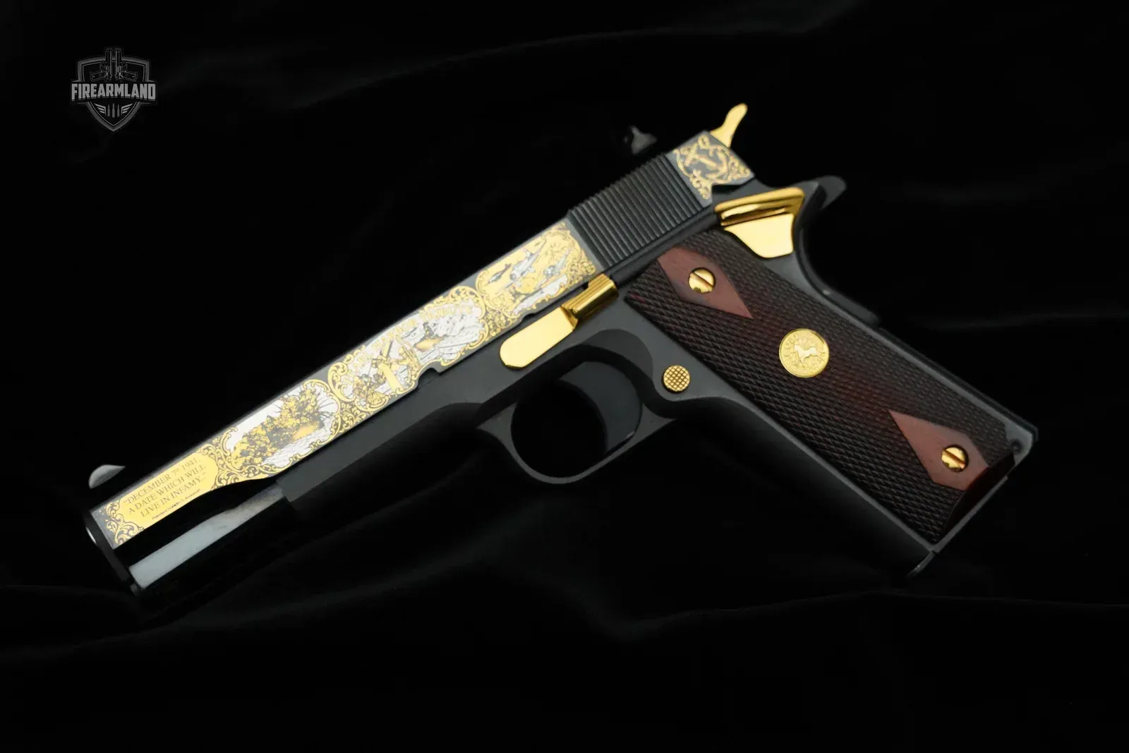Pistol Colt Pearl Harbor Commemorative, auction photo