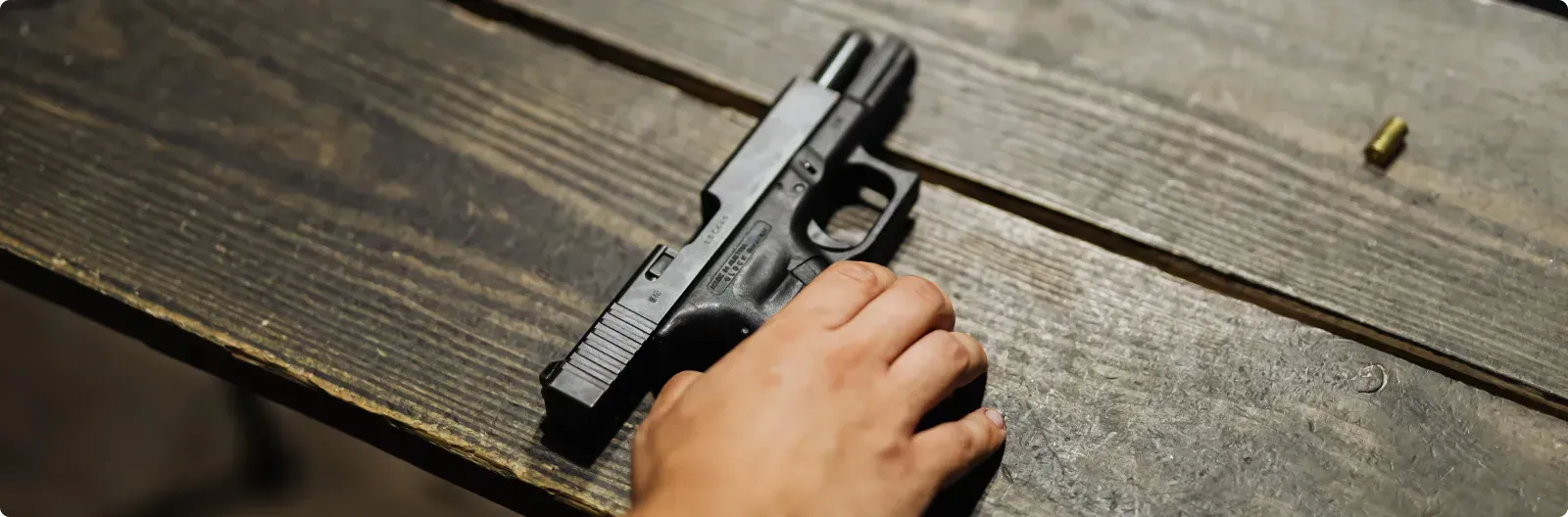 Gun resting on natural ground — Vadim Bozhko (2)