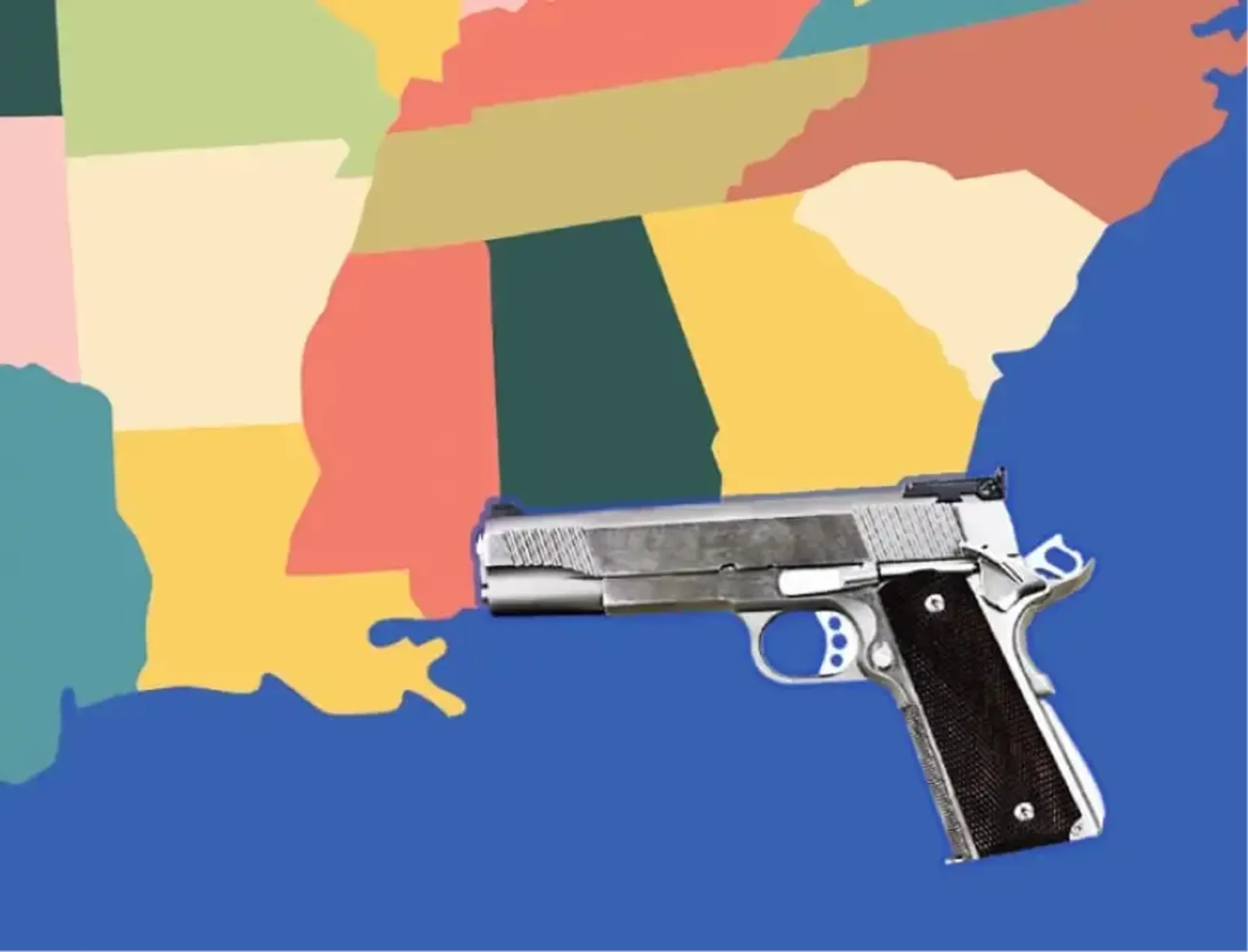 Florida state next to handgun