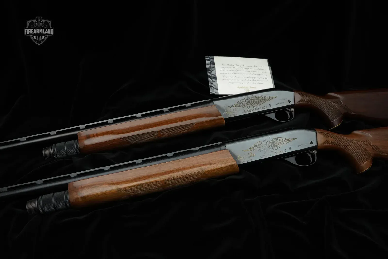 Pair of Remington 1100 With Serial Numbers Matching, auction photo