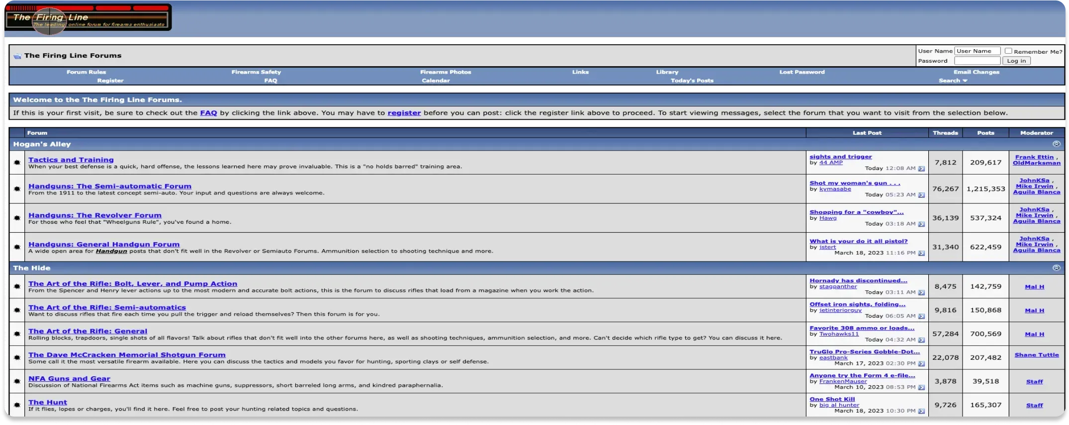 The Firing Line forum